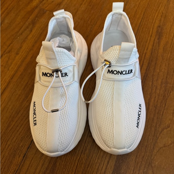 Moncler Shoes - Moncler White Sneakers Like New